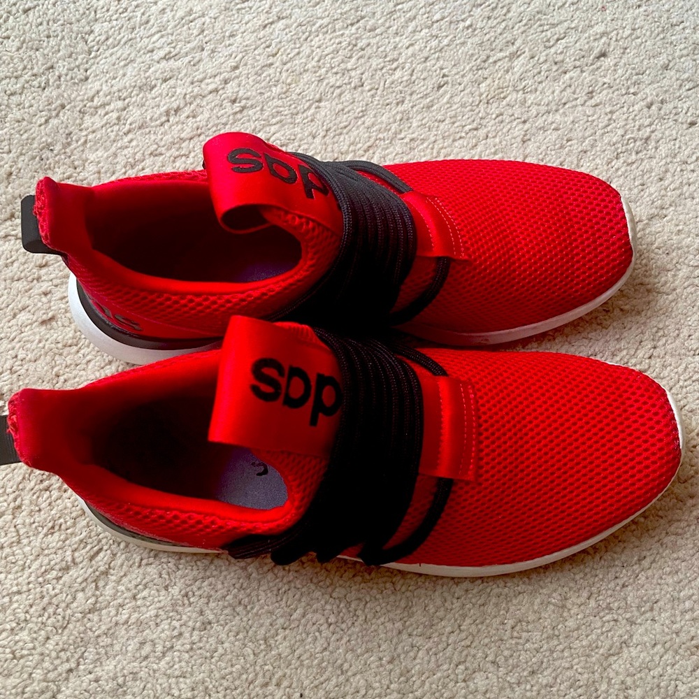 Red adidas shoes